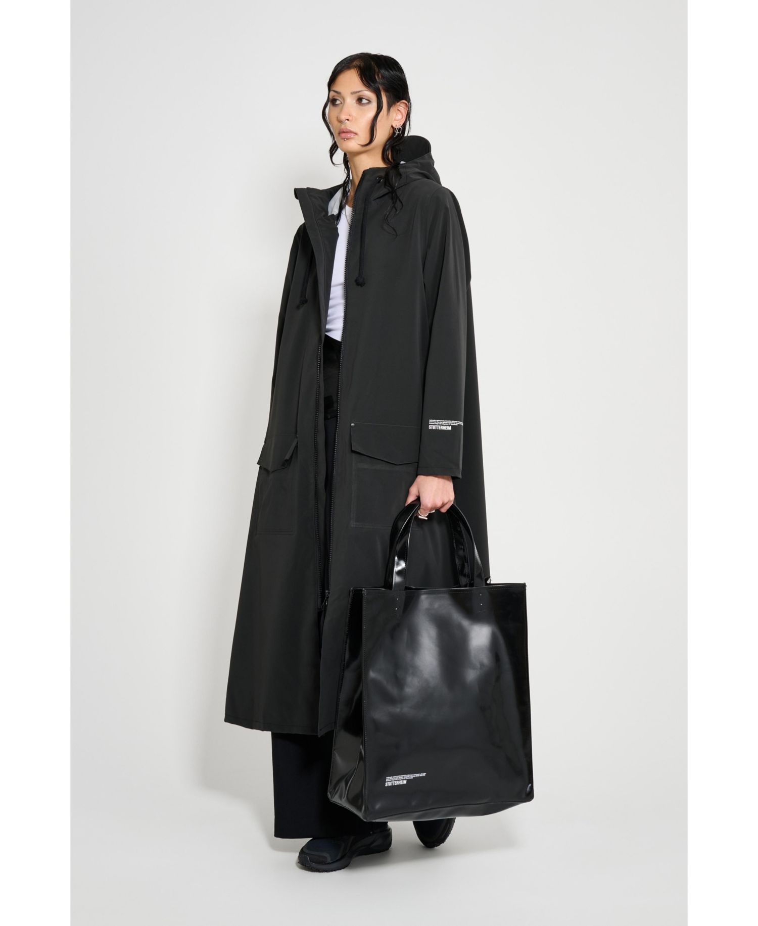 Women's Mosebacke Long Patch Matte Raincoat