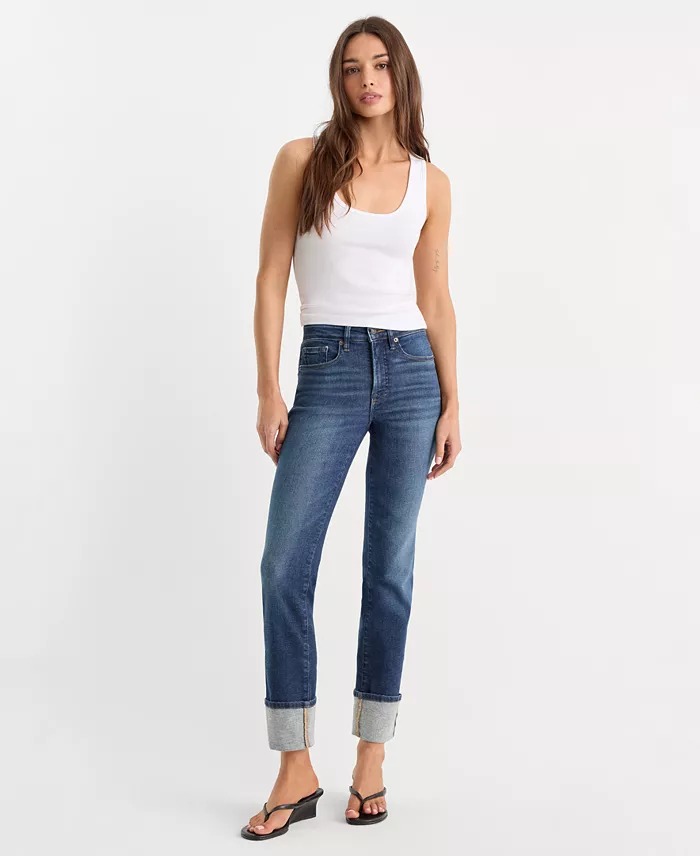 Women's Straight Mid-Rise Jeans - thumbnail 2