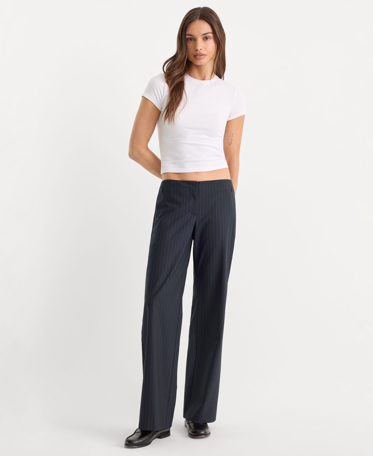 Women's Low-Rise Wide-Leg Trousers