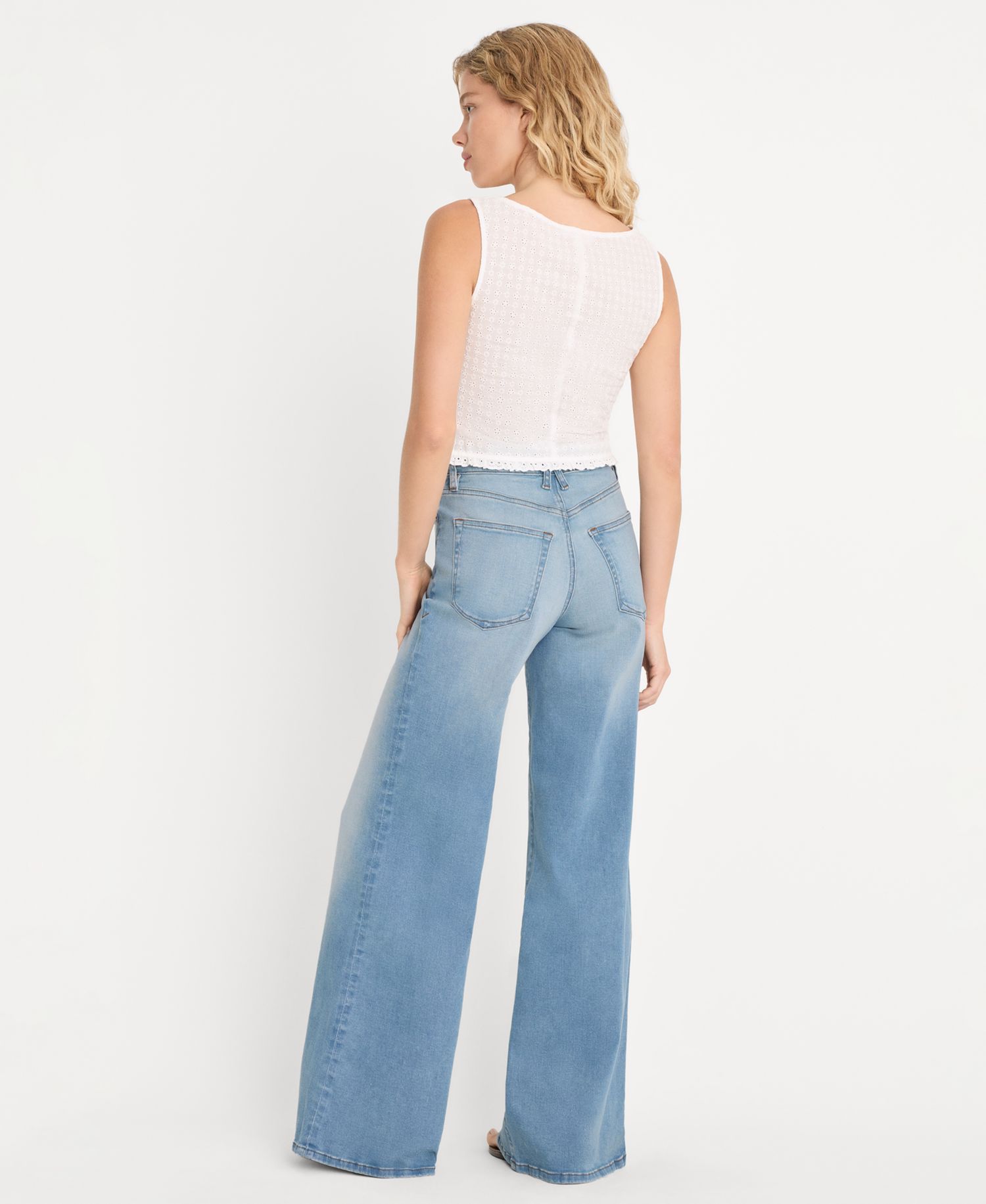 Women's Good Waist Palazzo Jeans