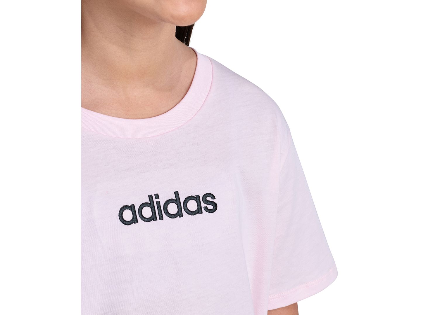 Футболка adidas Short-Sleeve T-Shirt для девочек, цвет: Розовый — фото 3