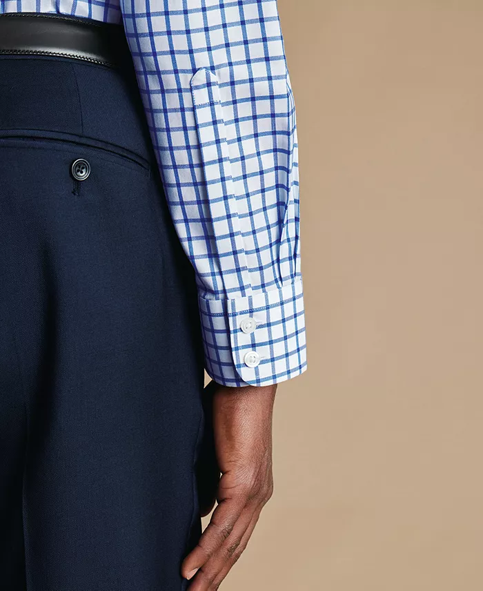Men's Spread Collar Cotton Dress Shirt - thumbnail 4