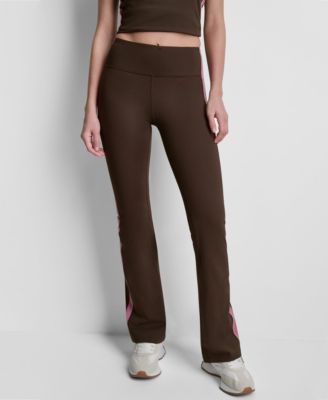 Women's Side-Stripe High-Rise Flared Leggings