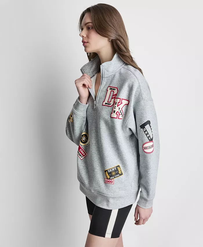 Women's Campus Patch Quarter-Zip Sweatshirt - thumbnail 8