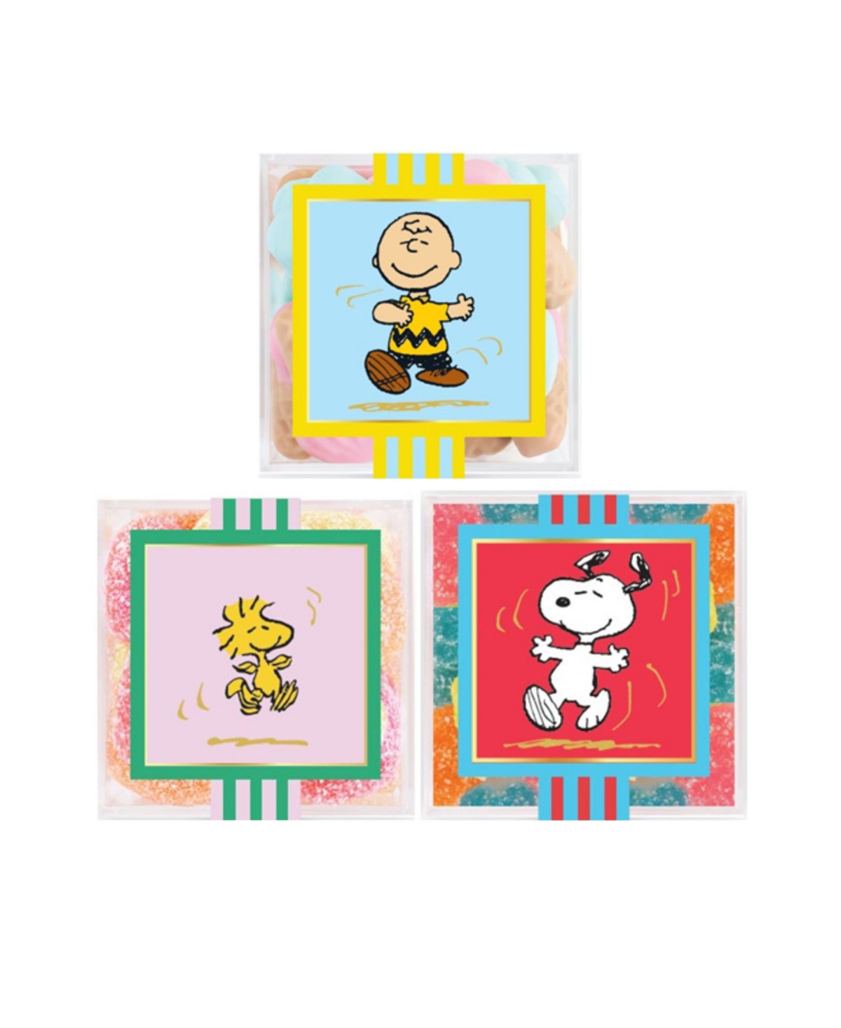 Sugarfina Peanuts and Summer Assorted Candy Cube Kit, 3-Piece