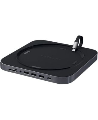 Aluminum USB Type-C Stand and Hub for Apple Mac Mini, Space