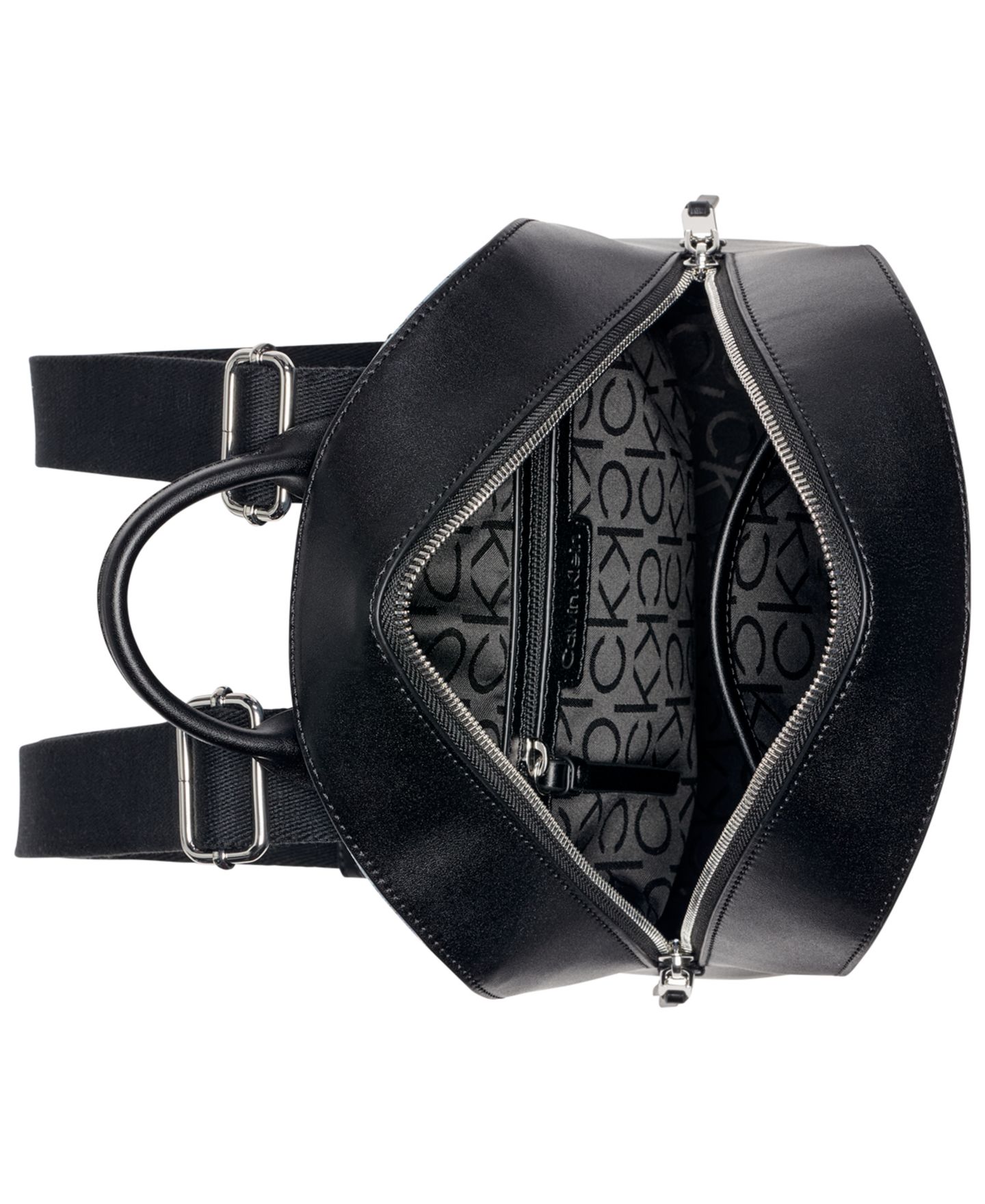 Рюкзак Calvin Klein Kyren Denim Signature Messenger, цвет: Джинсовый разноцветный — фото 4