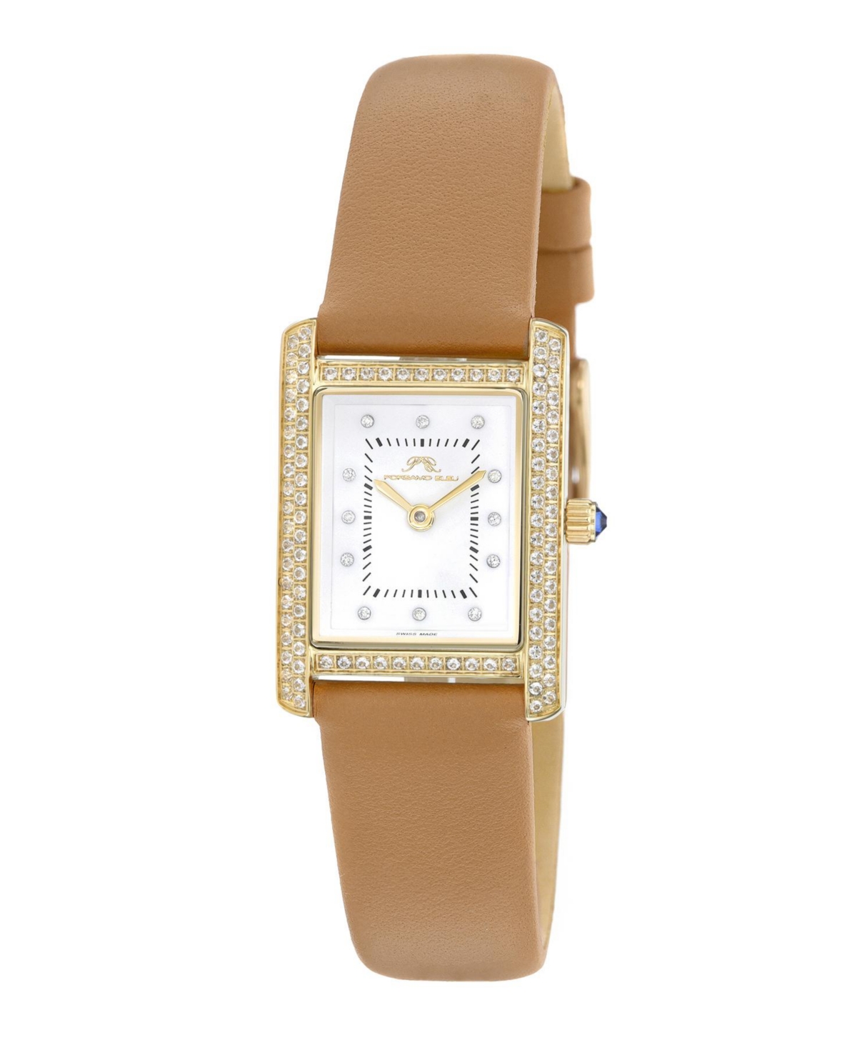 Porsamo Bleu Women's Karolina Genuine Leather Band Watch 1084CKAL