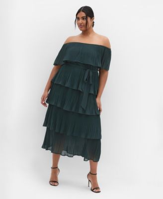 Plus Size Night Garden Maxi Dress