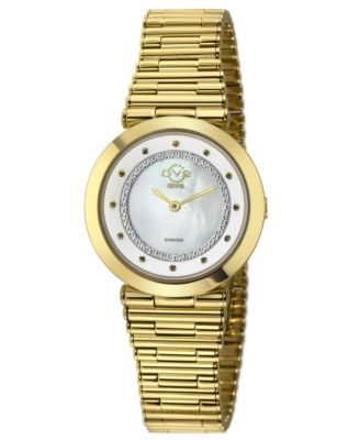 Women's Burano Swiss Quartz Diamond IP Stainless Steel Bracelet Watch