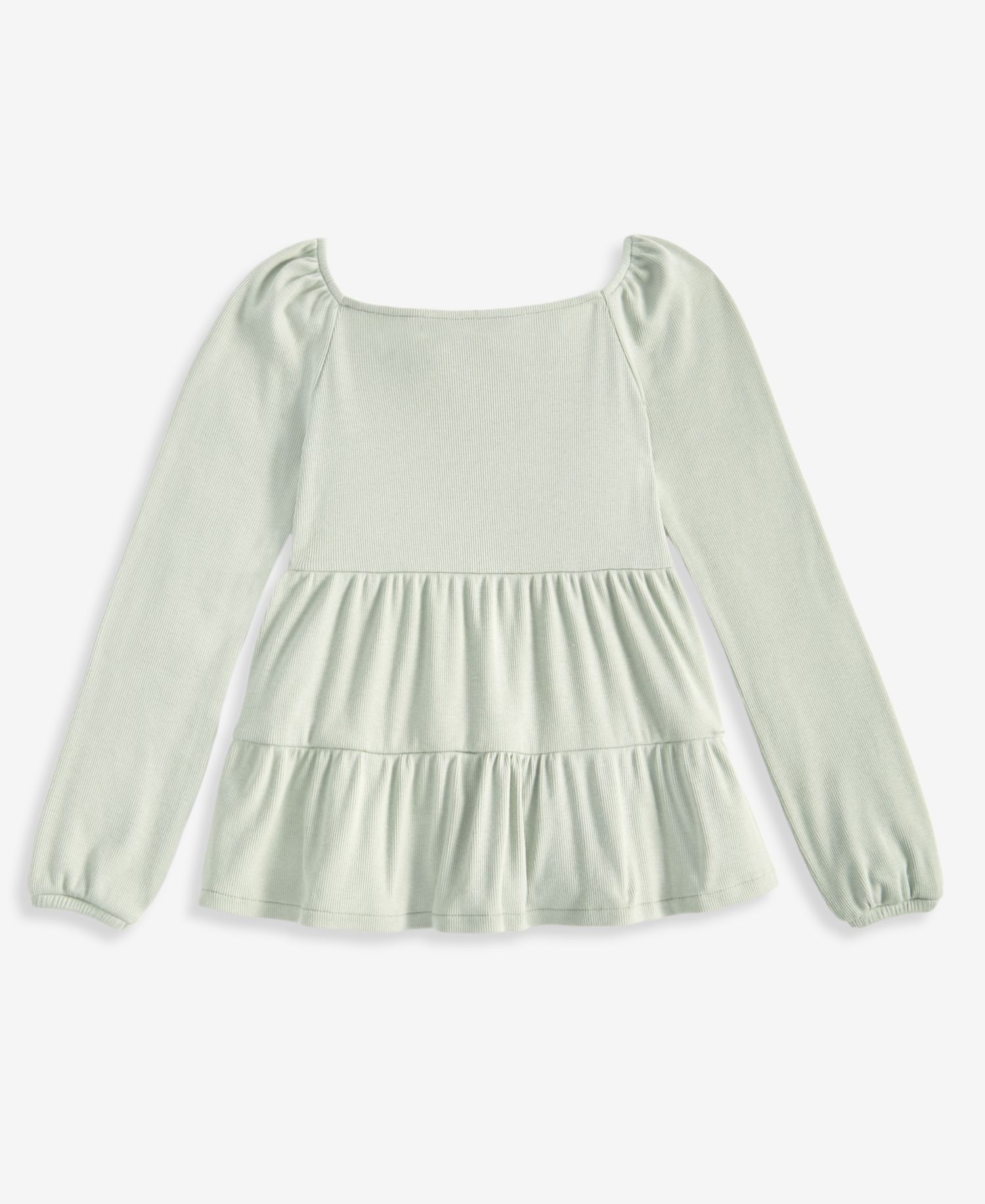 Girls' 5-16 Long-Sleeve Babydoll Top