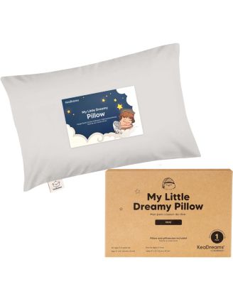 Mini Toddler Pillow and Pillowcase for Crib, 9x13 Small Pillow for Toddler, Kids Travel Pillow