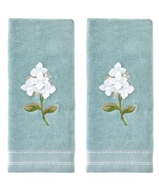Farm Hydrangea Curved 2-Piece Hand Towel Set