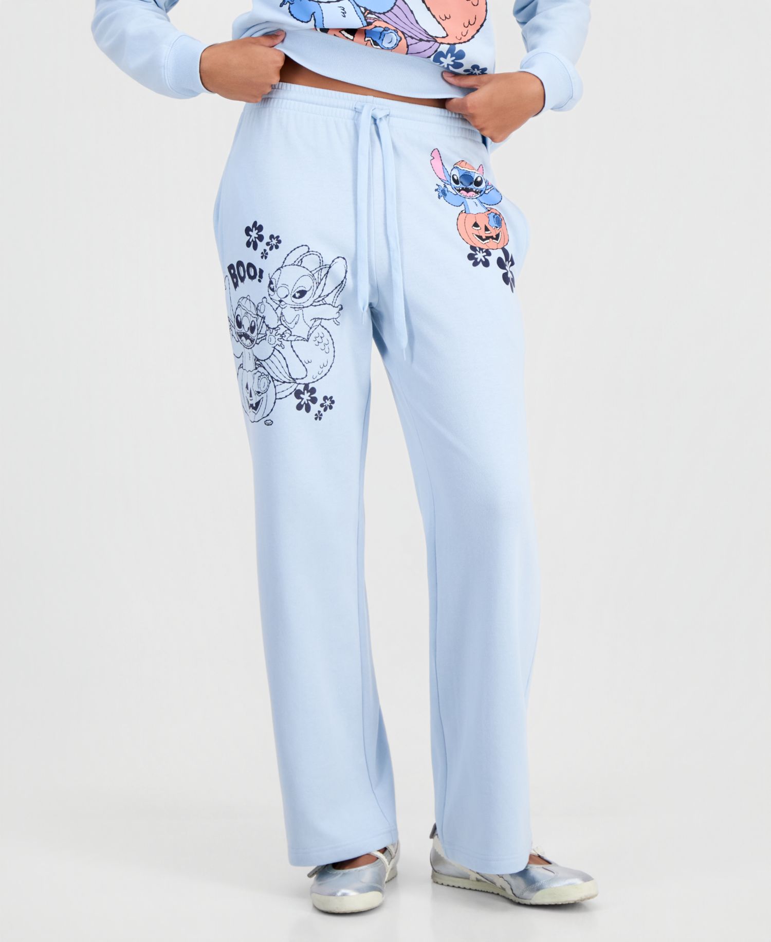 Juniors' Stitch Halloween Fleece Sweatpants