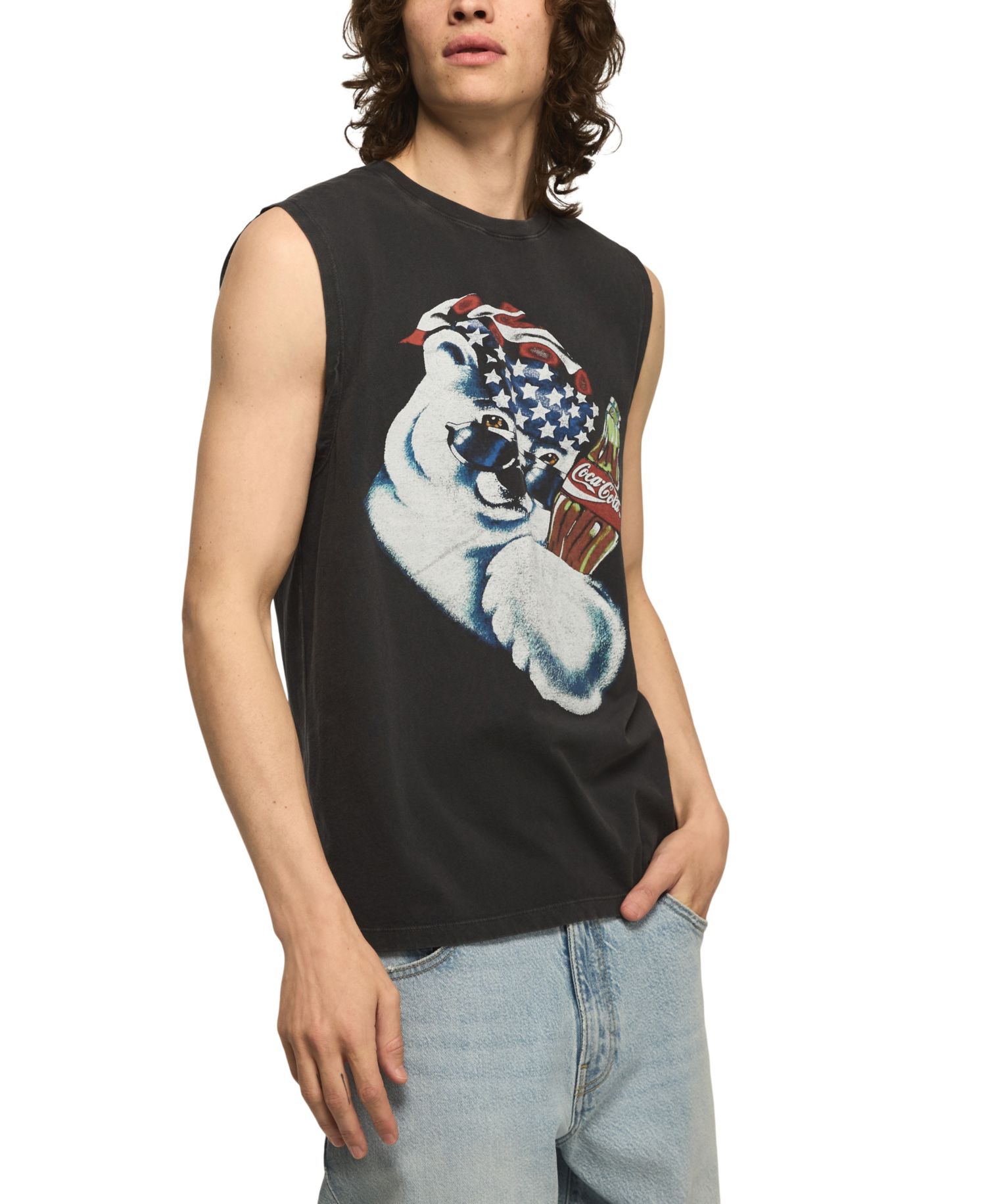Men's Coke Polar Bear Graphic Tank Top
