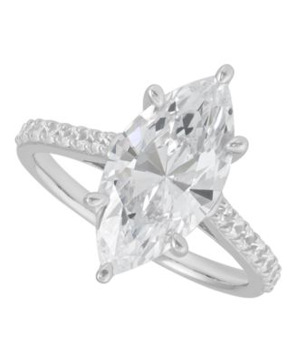 White Cubic Zirconia Ring (7-1/3 ct. t.w.) in Sterling Silver Rhodium