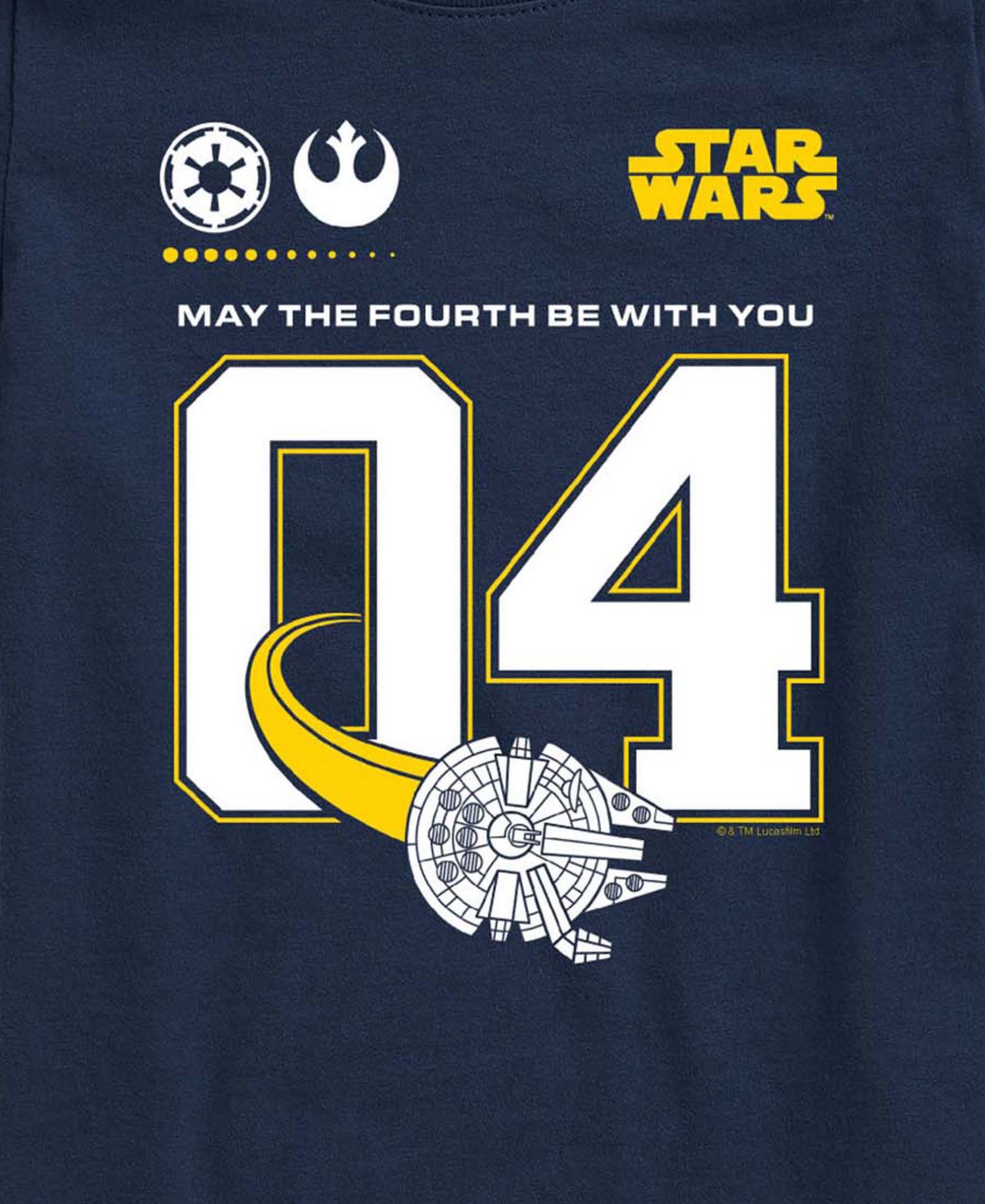 Star Wars Boys' 8-20 Sporty May Fourth be With You Short-Sleeve Graphic T-Shirt