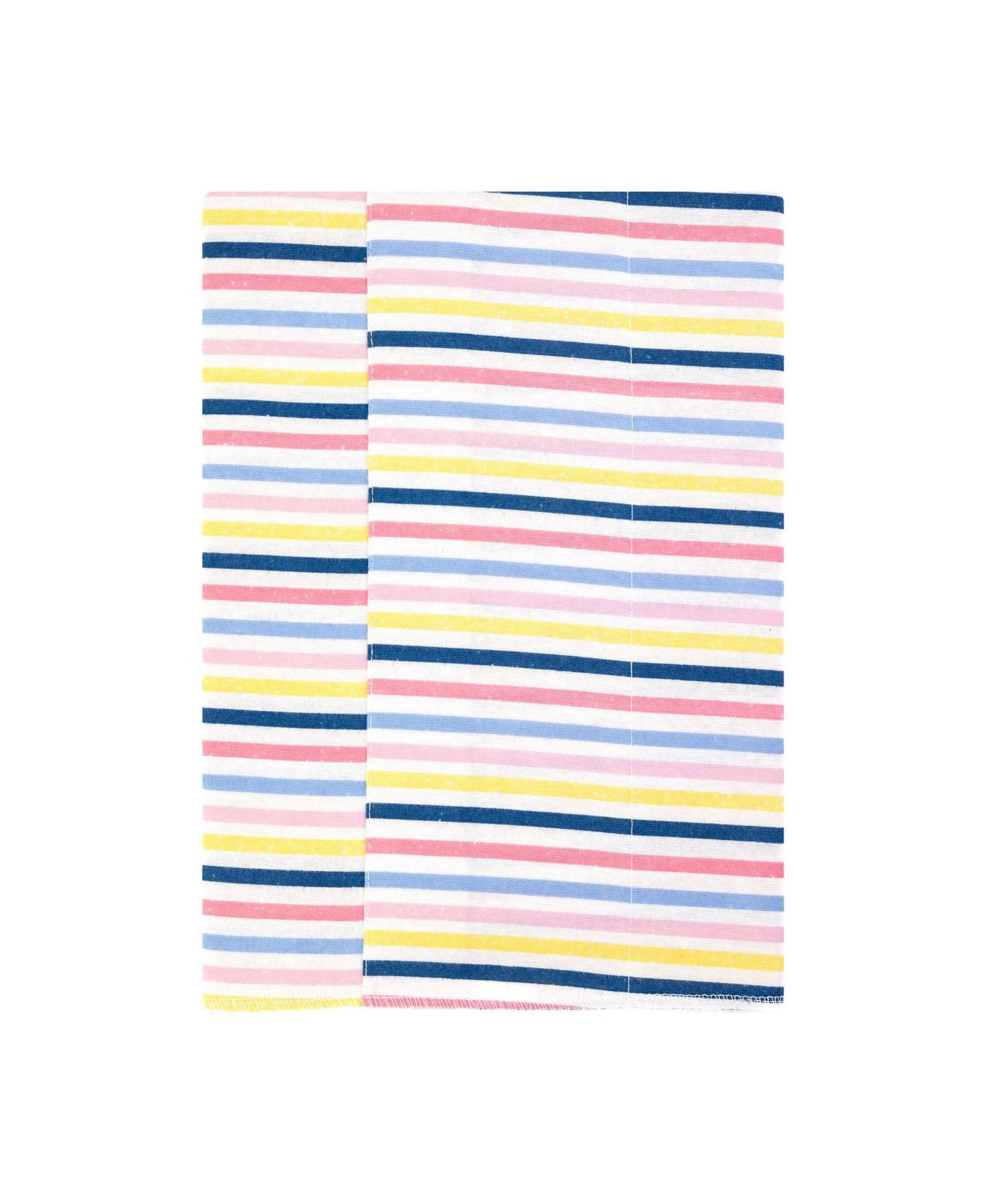Girl Cotton Poly Flannel Burp Cloths 4-Pack