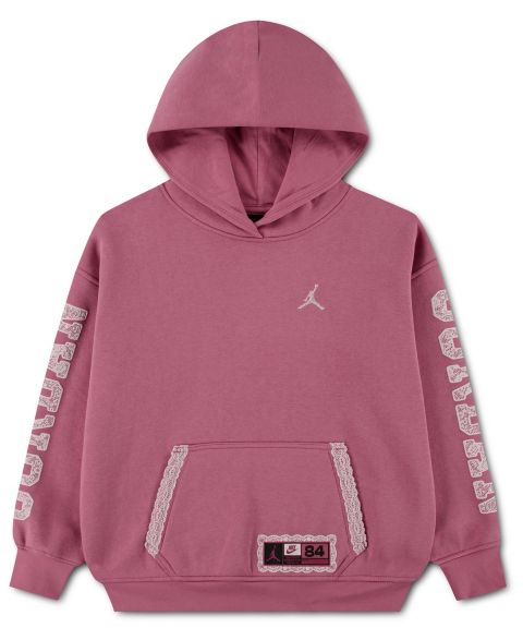 Худи Jordan Allstar Fleece Pullover для девочек, цвет: Пустынный ягодный