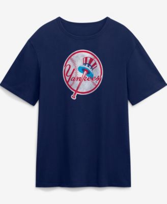 Men's Navy New York Yankees Vintage Logo Legacy T-Shirt