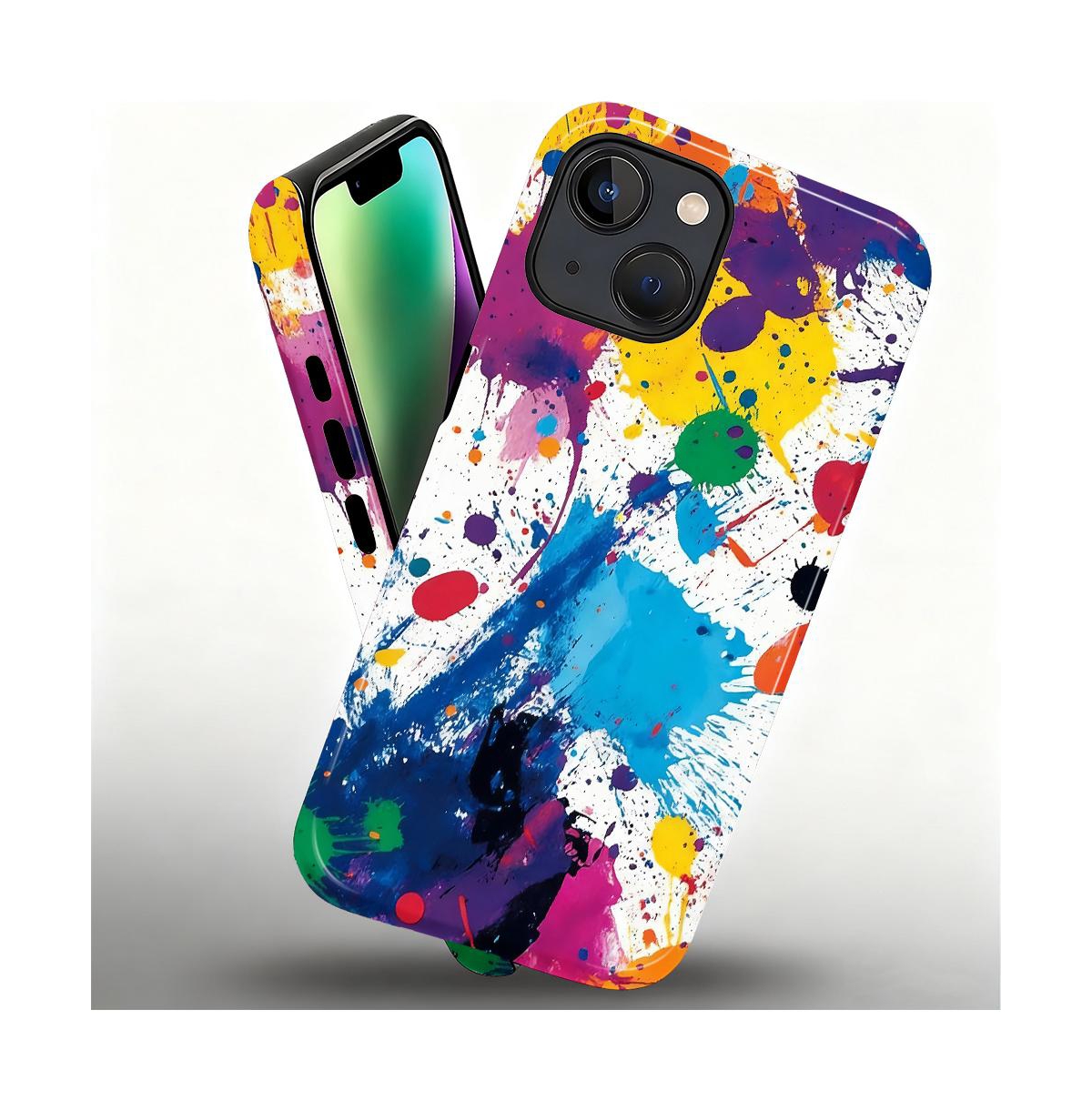 Gonez Case for iPhone 15, 2-in-1 Dual-Layer Shockproof Protection, Street Art Style Glossy
