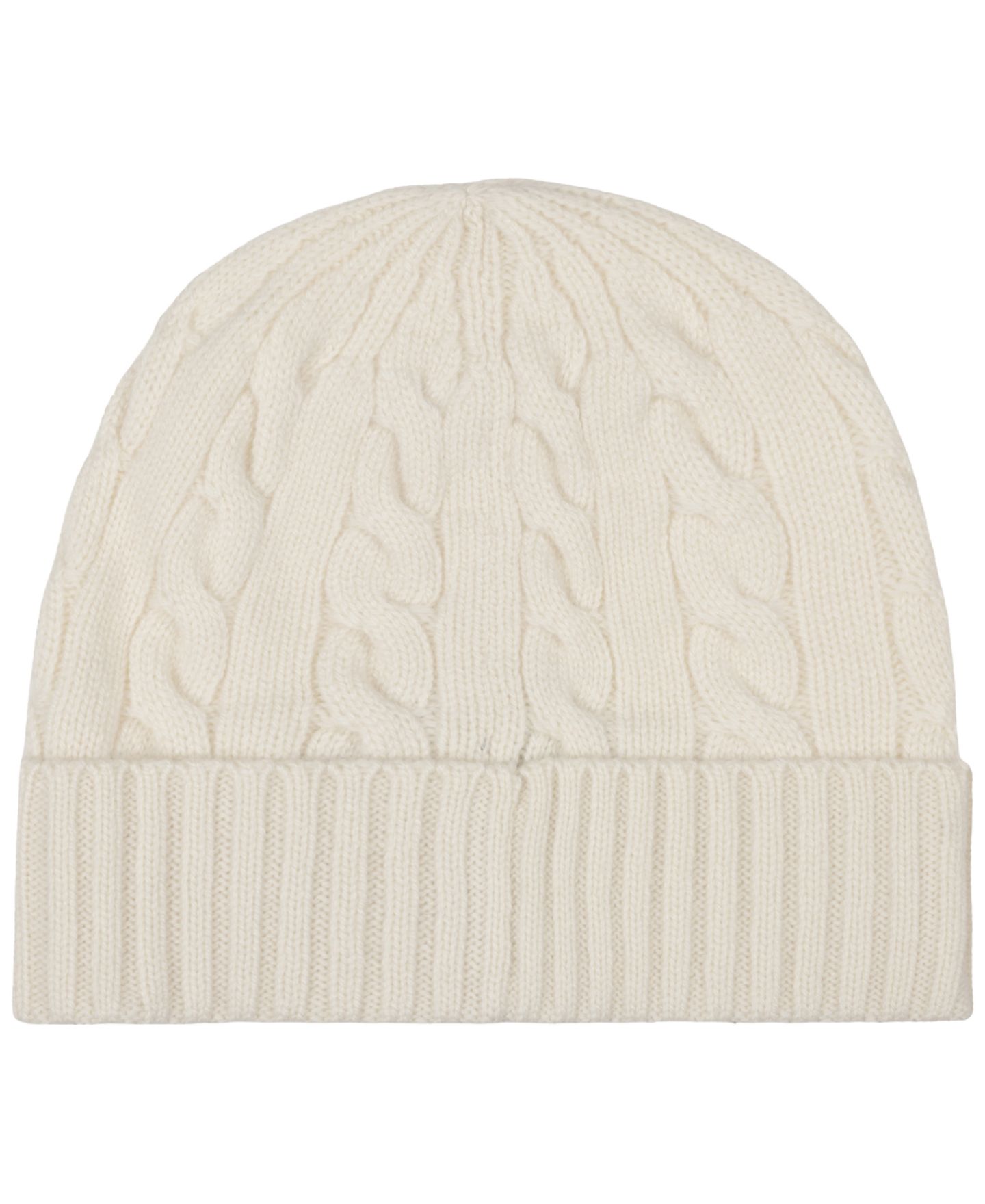 Мужская шапка Polo Ralph Lauren Cashmere Blend Cable Beanie, цвет: Кремовый — фото 2