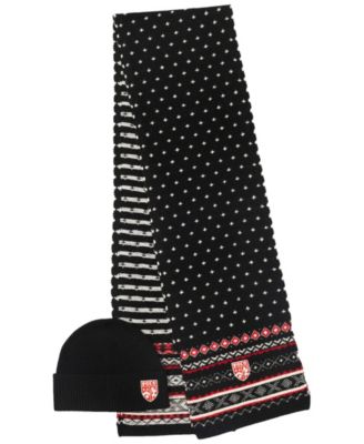 Men's Holiday Jacquard Scarf and Beanie, 2-Piece Set