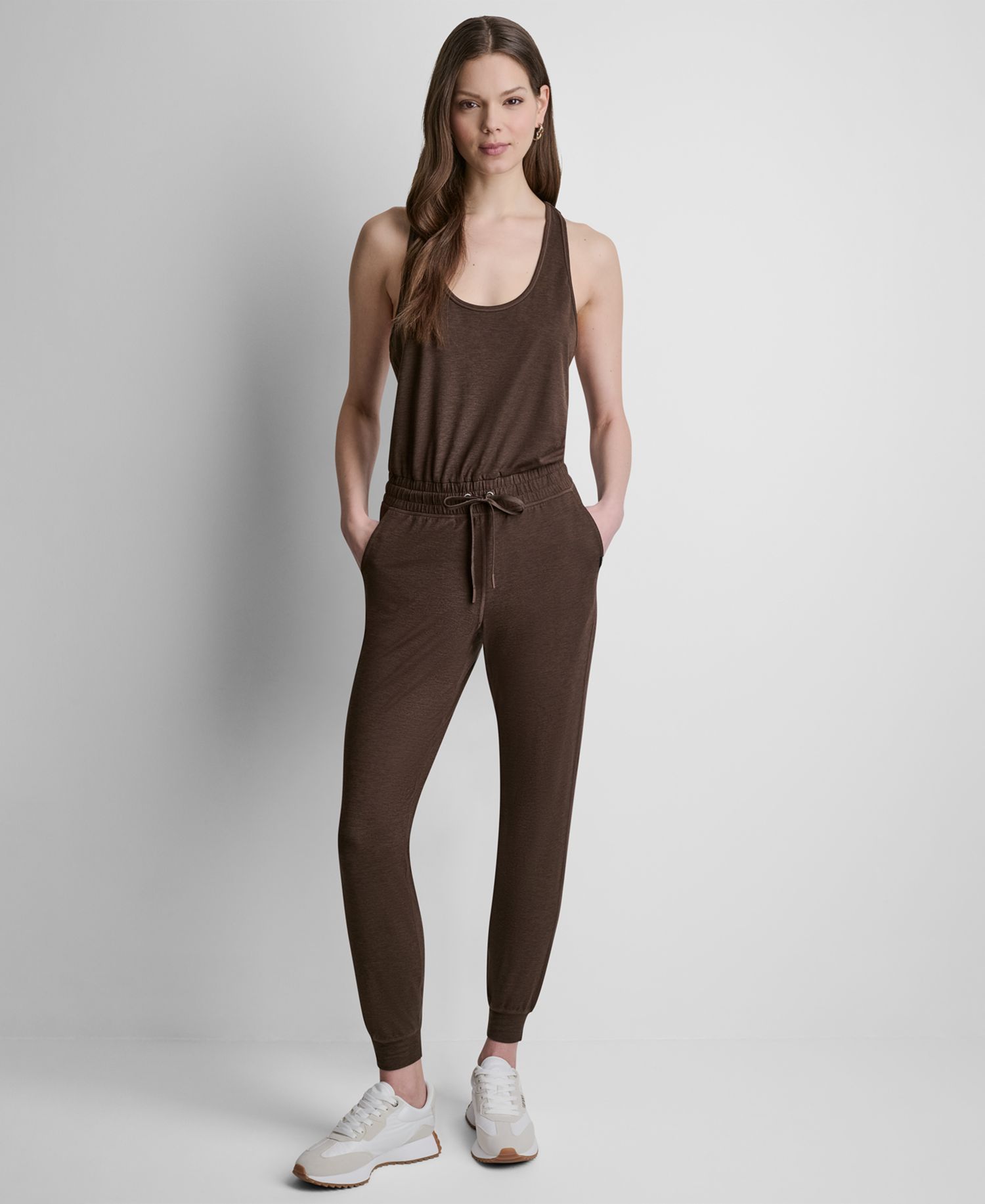Women's Spacedye Sleeveless Tank Jumpsuit
