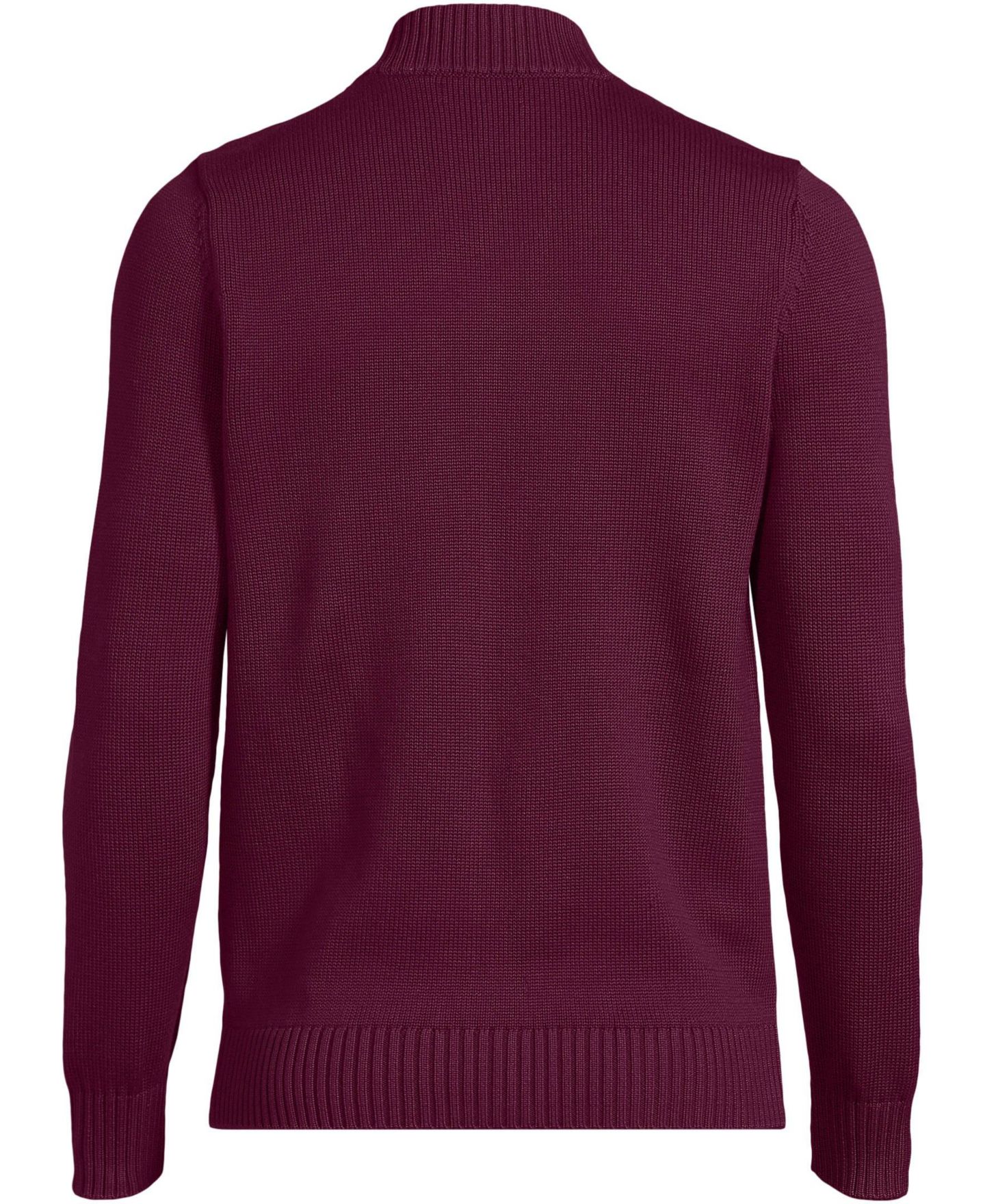 Мужской кардиган Lands' End Adult Legacy Full Zip, цвет: Бордовый — фото 4