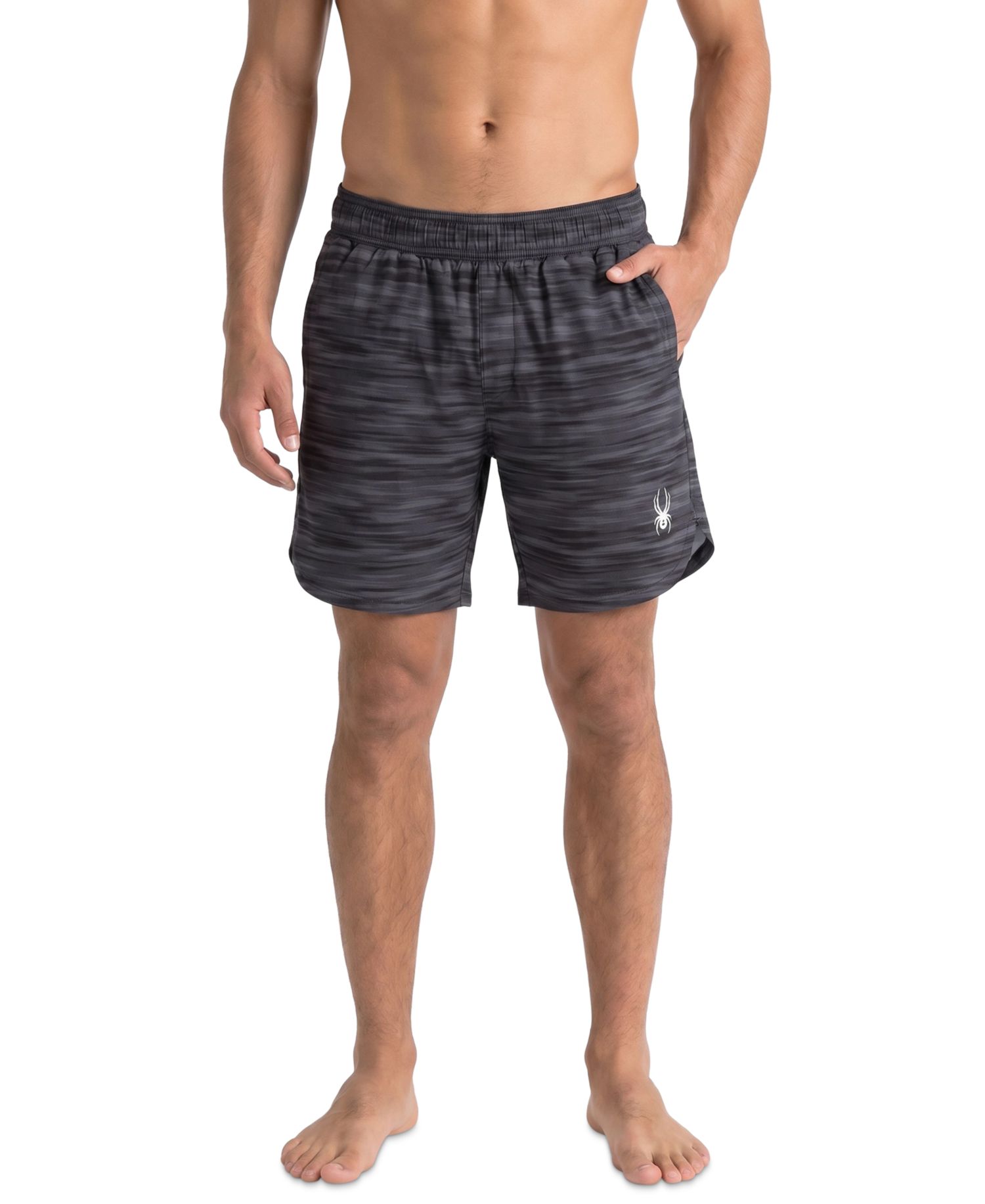 Men's Jute Print Scallop 7.5" Volley Swimsuit
