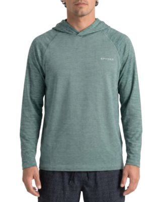 Men's Birdseye Heather Hooded Long-Sleeve Rash Guard