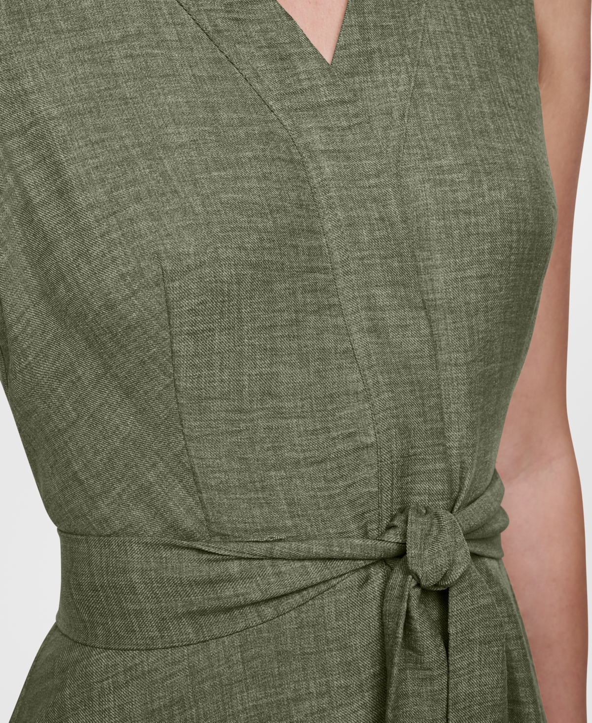 Dkny Women's Sleeveless Button-Front Shirt Dress
