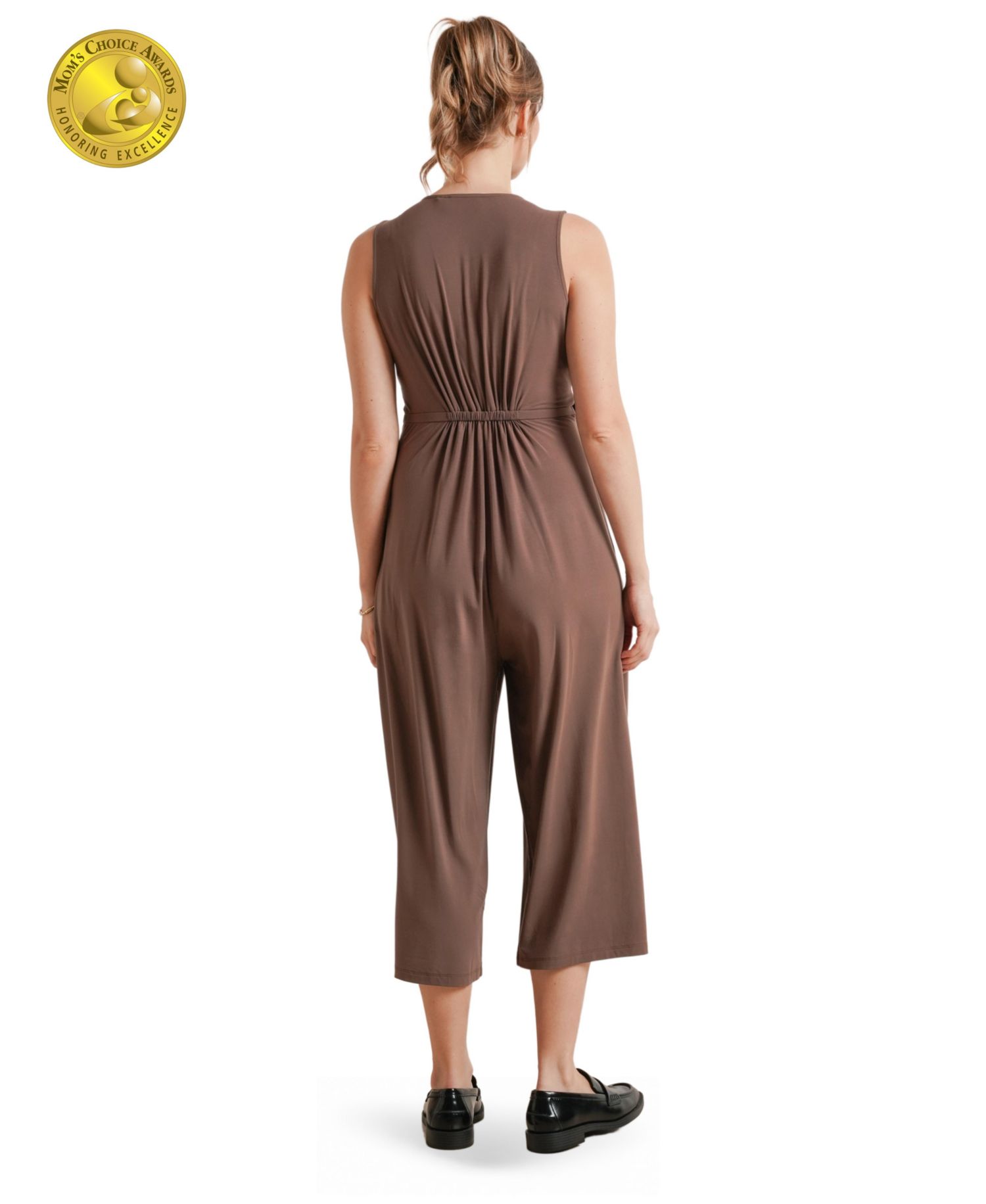 Francesca Maternity & Nursing Cropped Jumpsuit