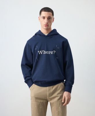 Men's Cotton Printed Hooded Sweatshirt