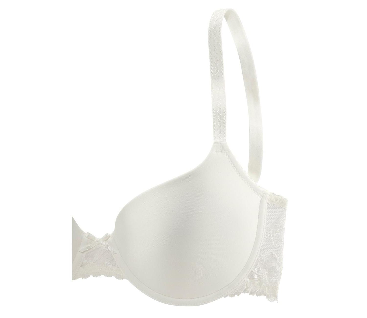 Women's Floral Print Lace Detail Underwire Lightly Padded T-Shirt Bra