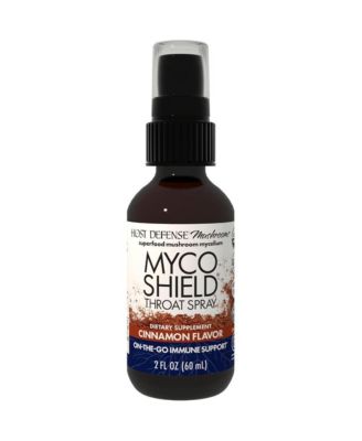 Host Defense MycoShield Throat Spray - Immune Health Support - Dietary Mushroom Supplement with Chaga, Reishi, Turkey Tail & More - On-the-Go Immune S