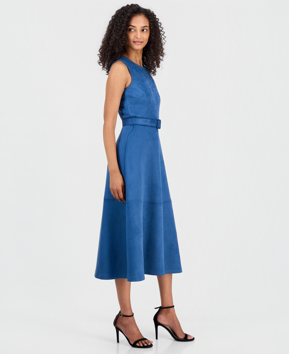 Anne Klein Women's Sleeveless A-Line Midi Dress