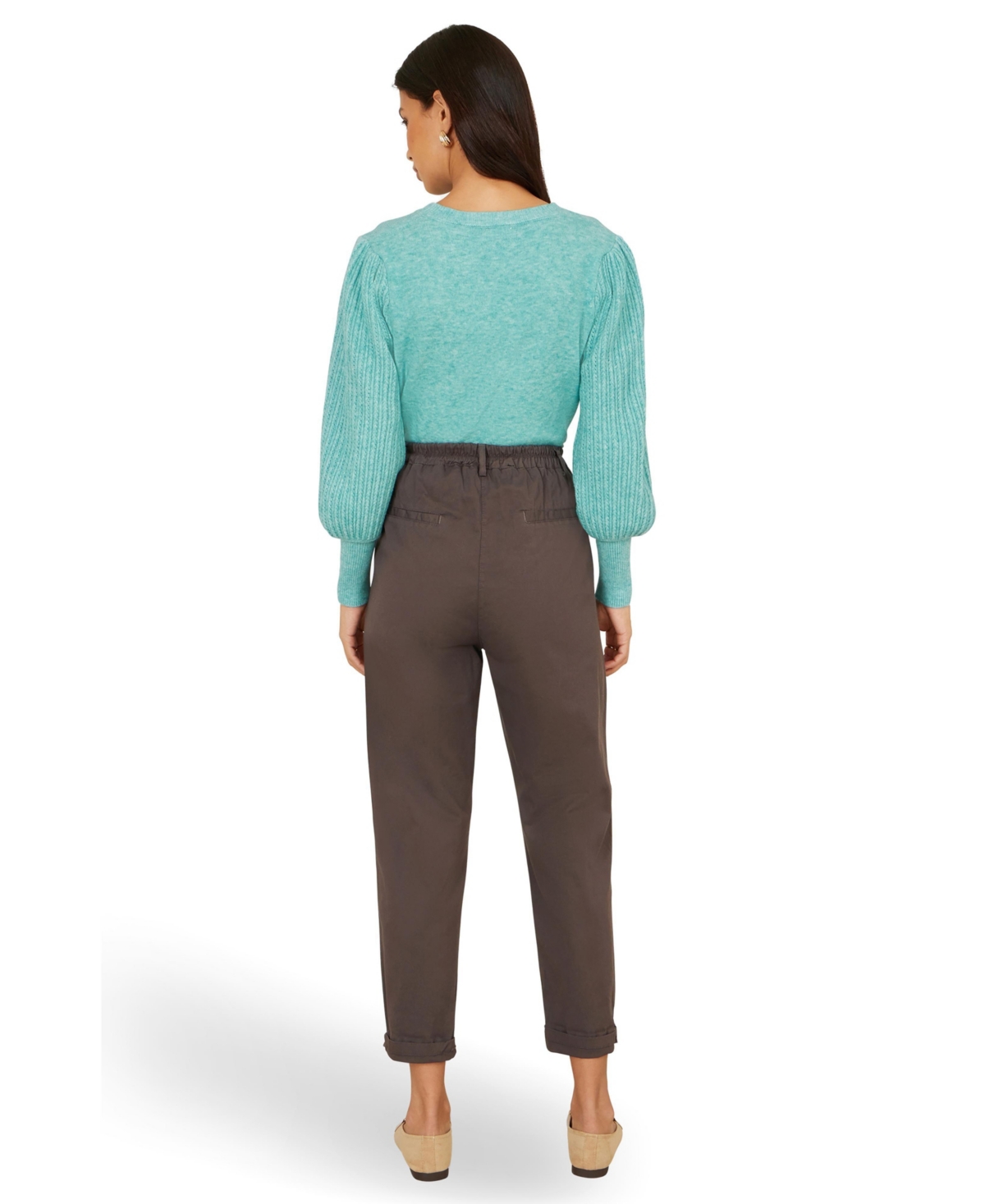 Yumi Women's Cotton Canvas Chino Trousers