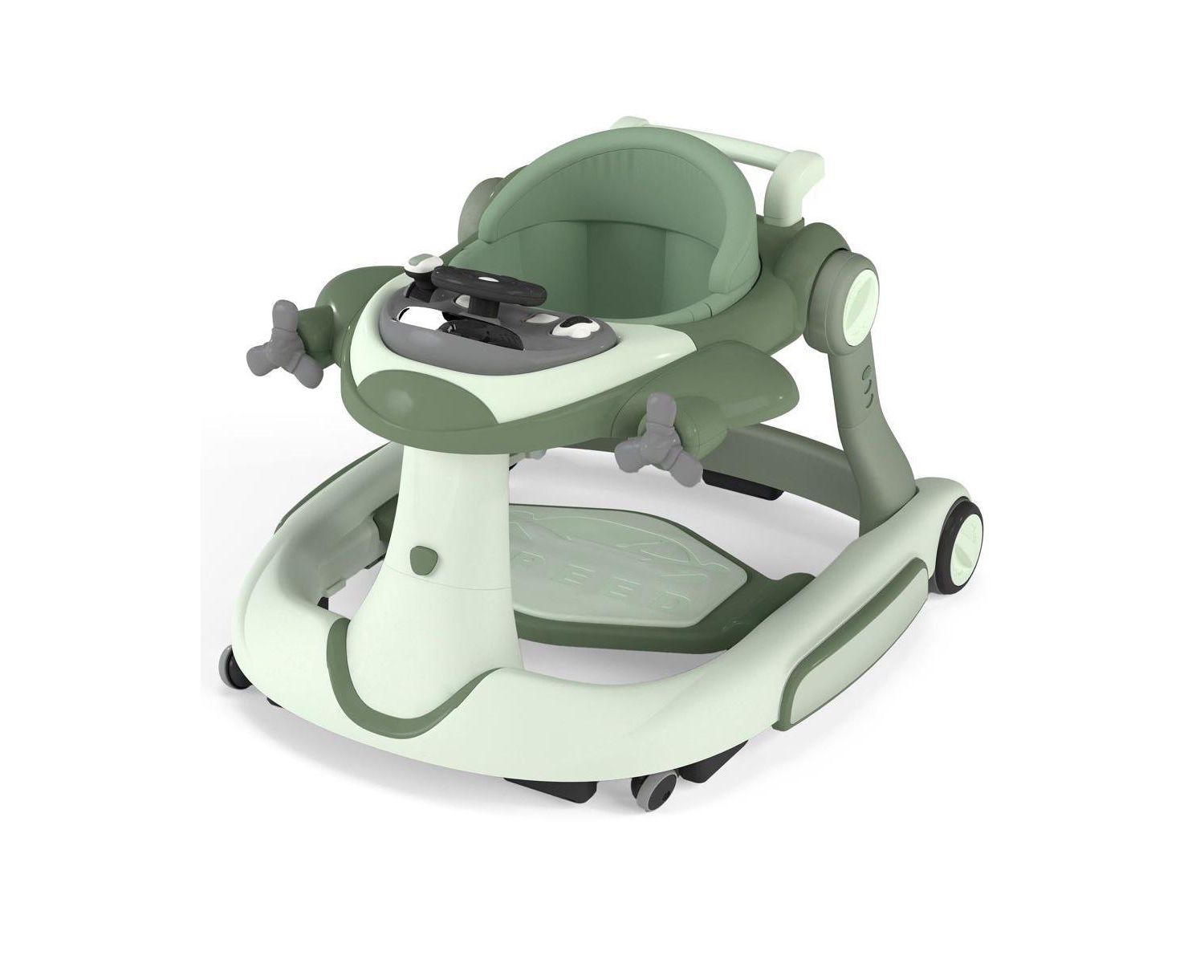 Convertible Baby Activity Walker with Adjustable Height, Foldable Design and Interactive Play Features