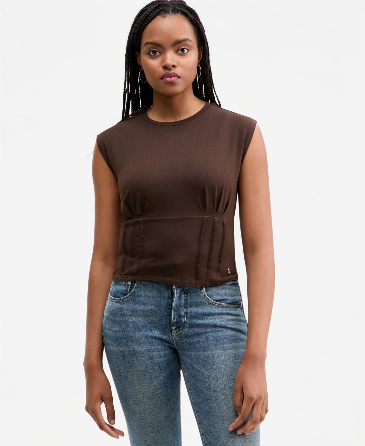 Women's Karmen Cinched Sleeveless Corset Top