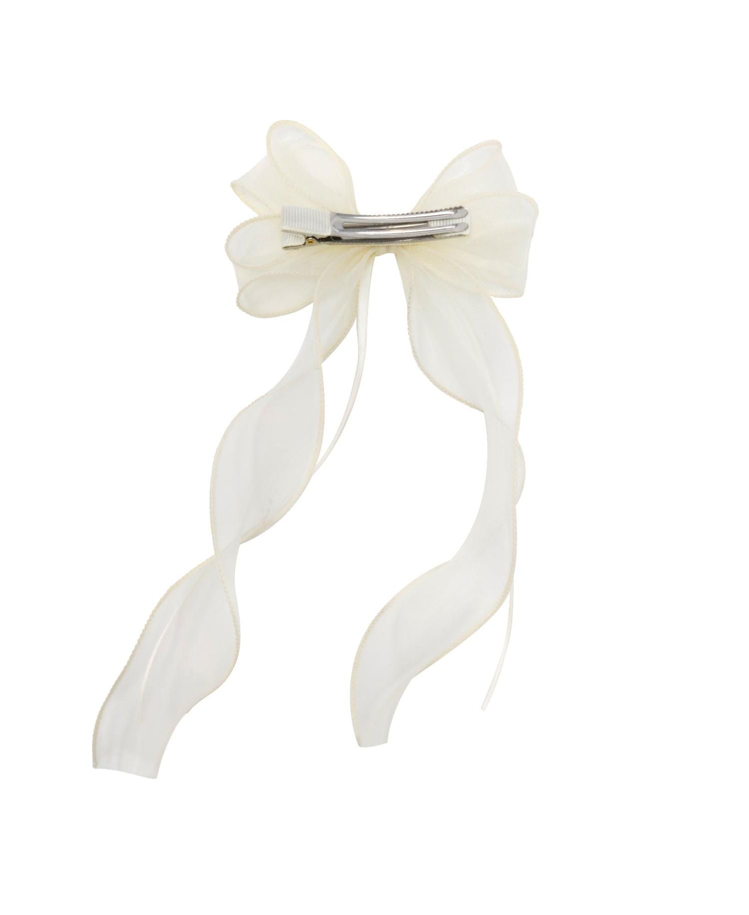 Girls Organza Double Ribbon Clip Gift Set with Tin Case