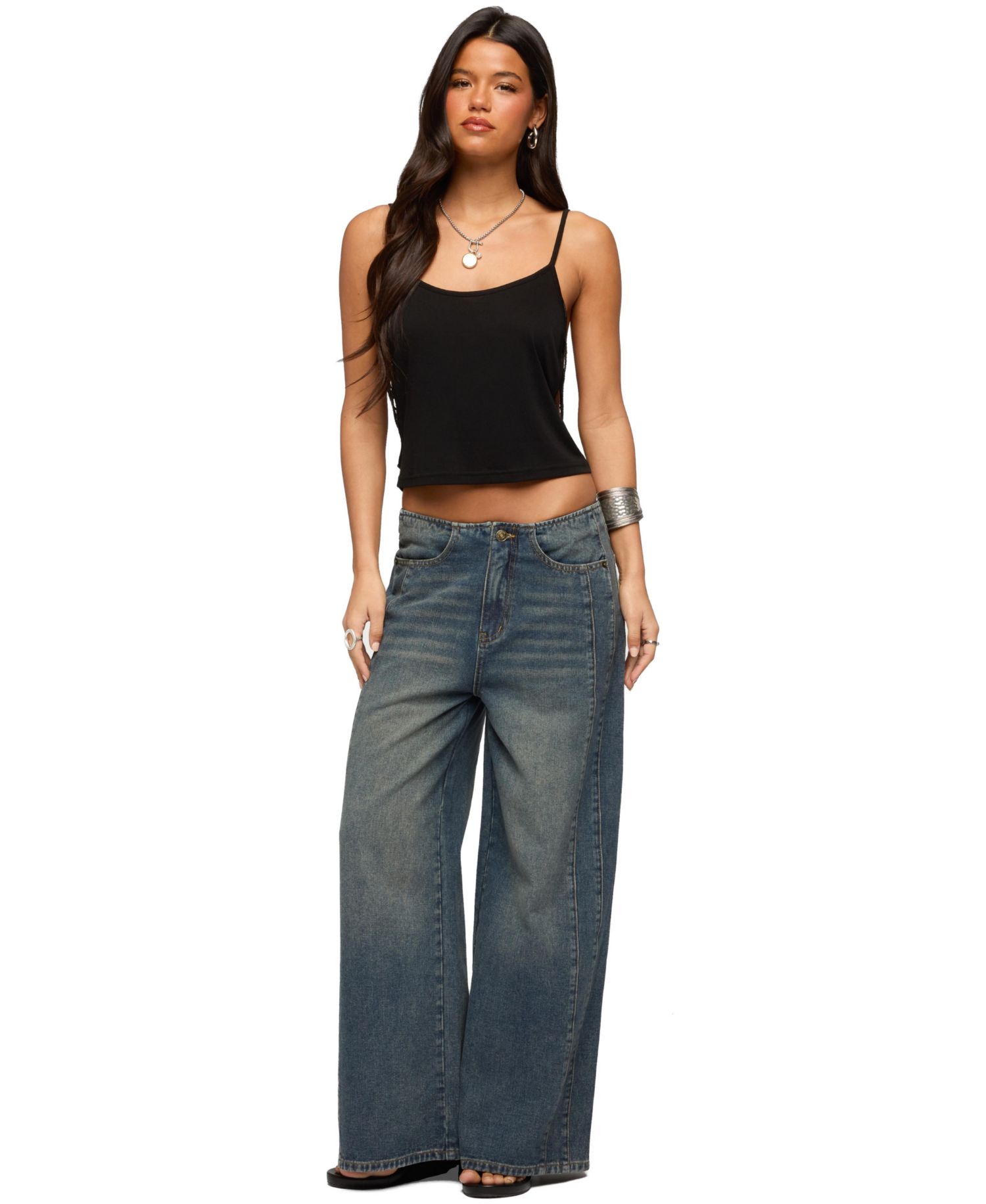 Women's Donia Cutout Beaded String Tank Top