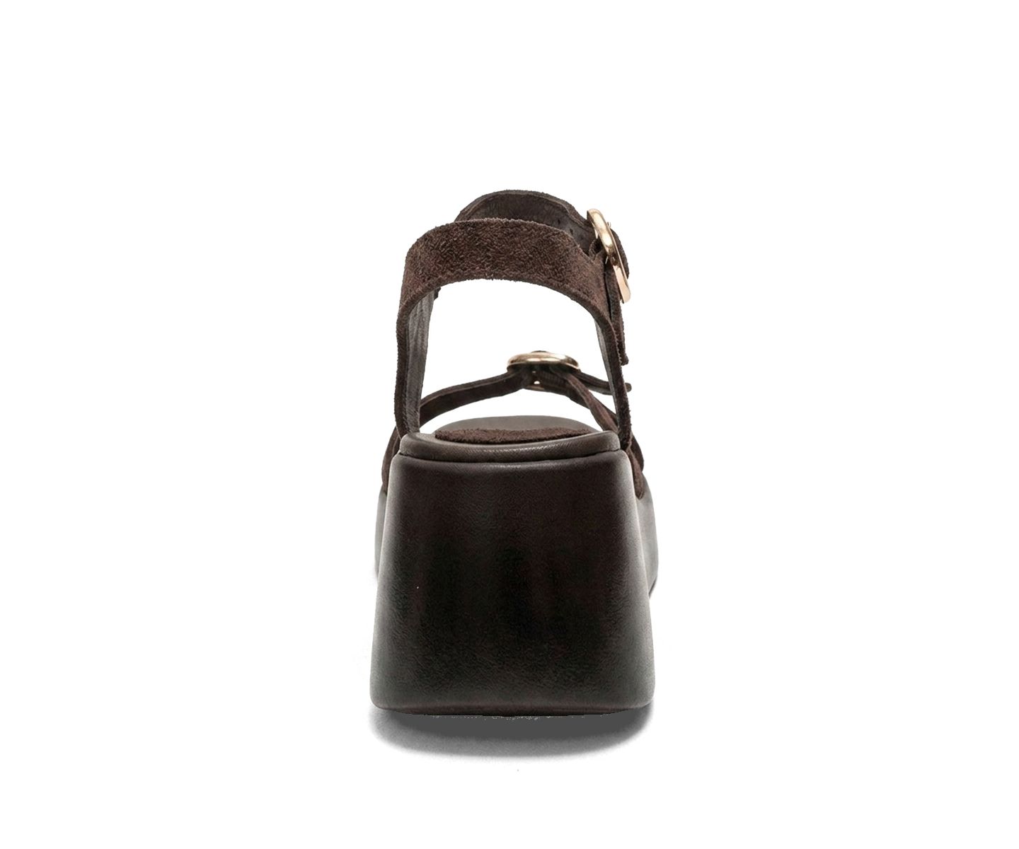 Женские сандалии Forever & Always Shoes Kalia Leather Wedge Sandal, цвет: Коричневый замшевый — фото 3