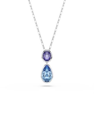 Rhodium-Plated Chroma Pendant Necklace