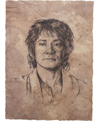 - The Hobbit Trilogy - Bilbo Portrait Art Print