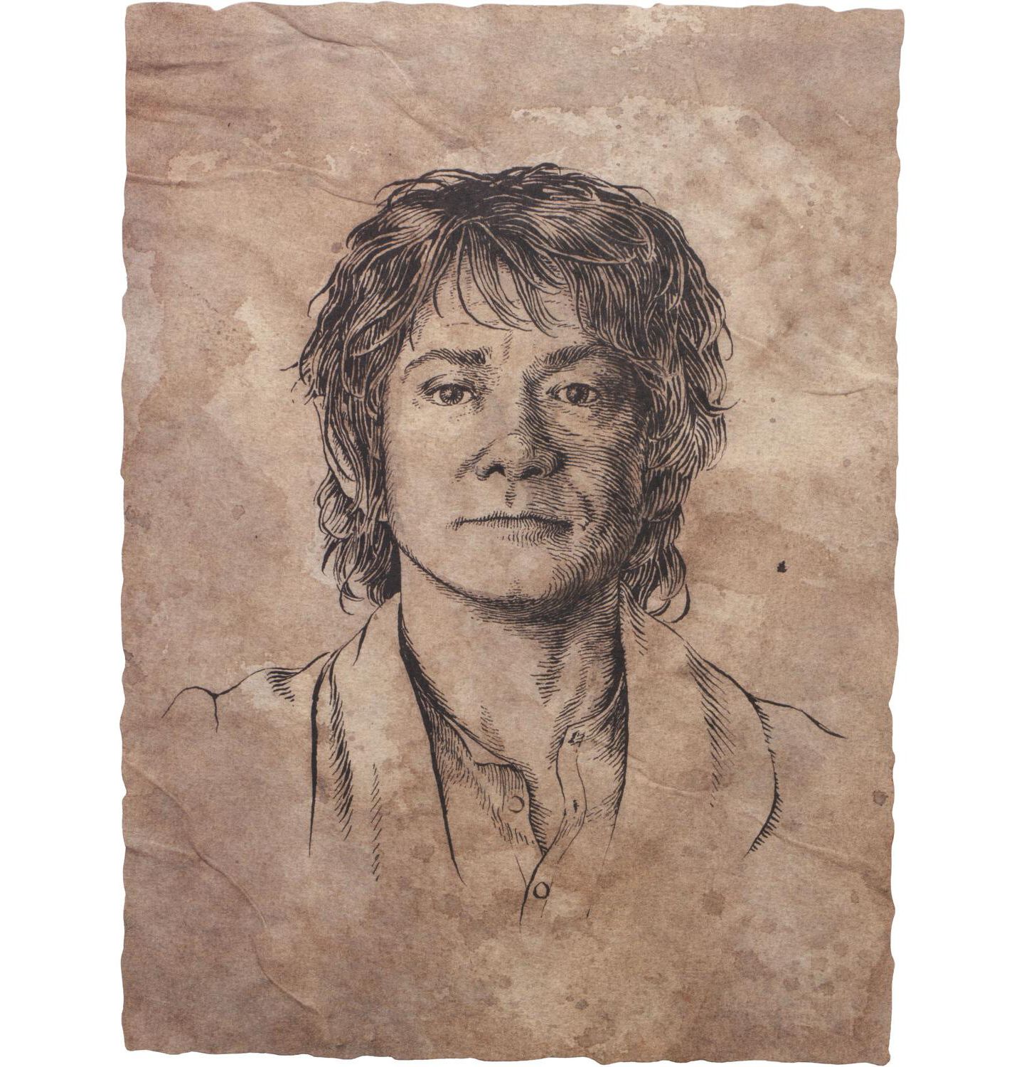 Детские фигурки WETA Workshop The Hobbit Trilogy - Bilbo Portrait Art Print, цвет: Разноцветный — фото 1
