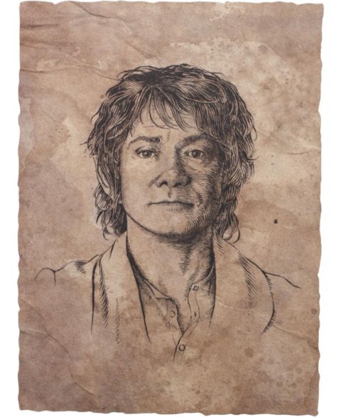 Детские фигурки WETA Workshop The Hobbit Trilogy - Bilbo Portrait Art Print, цвет: Разноцветный