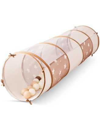 Adventure Play Tunnel for Toddlers, 69" x 18" Foldable Pop Up Crawl Tunnel with Storage Bag