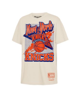 Big Boys and Girls Natural New York Knicks Hardwood Classics Retro Vibe T-Shirt