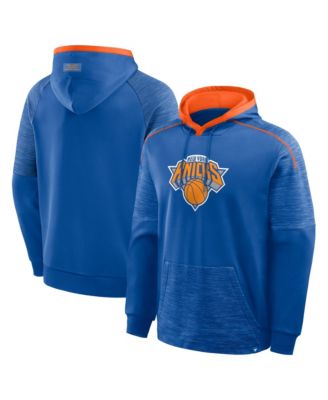 Men's Blue New York Knicks Pick Roll Defender Pullover Hoodie